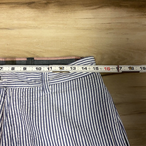 Washed Stoned & Beaten Shorts Mens 30 Seersucker Reversible Plaid - Picture 6 of 8